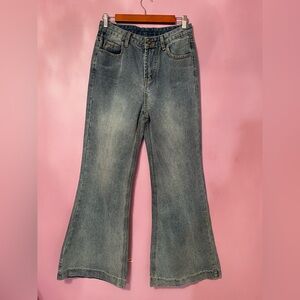 Stylish Blue Flare Women's Jeans